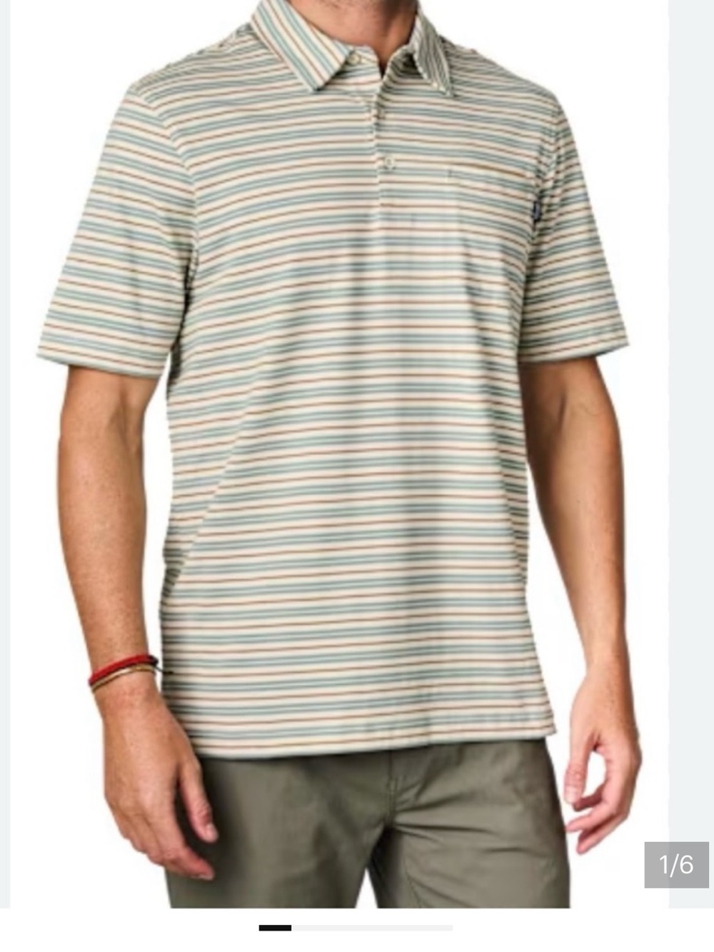 Men's Marsh Wear -Pensacola  Short Sleeve Striped Polo Shirt -